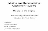 Mining and Summarizing Customer Reviews - University of Edinburgh