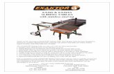 EX26S & EX26XS SLIDING TABLES with stainless steel top