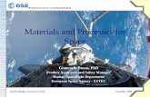 Materials and Processes for Space - LAS - Laborat³rio Associado