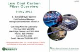 Low Cost Carbon Fiber Overview - Energy