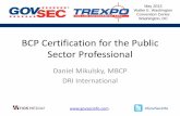 BCP Certification for the Public Sector Professional