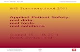 INS Summerschool 2011 Applied Patient Safety: real data, real