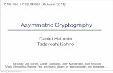 Asymmetric Cryptography - University of Washington