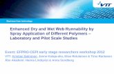 Enhanced Dry and Wet Web Runnability by Spray Application of Different Polymers