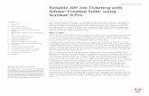 Reliable JDF Job Ticketing with Creative Suite Acrobat 9 Pro