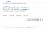 M&A Transactional Insurance: Tools for the Deal Professional