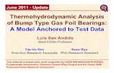 Thermohydrodynamic Analysis of Bump Type Gas Foil Bearings: A