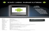 8 inch 1.2GHz Android 2.2 Tablet - MTD