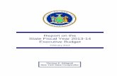 Report on the State Fiscal Year 2013-14 Executive Budget