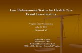 Law Enforcement Status for Health Care Fraud Investigators