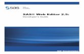 SAS Web Editor 2.5: Developer's Guide