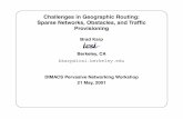 DIMACS Pervasive Networking Workshop Sparse Networks