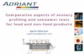 Comparative aspects of sensory profiling and consumer tests