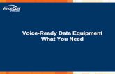Voice-Ready Data Equipment What You Need
