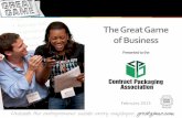 The Great Game of Business - Contract Packaging Association