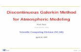 Discontinuous Galerkin Method for Atmospheric Modeling