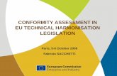 CONFORMITY ASSESSMENT IN EU TECHNICAL HARMONISATION LEGISLATION