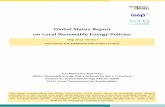 REN21 Global Status Report on Local Renewable Energy Policies