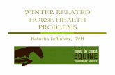 WINTER RELATED HORSE HEALTH PROBLEMS