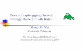 Does a Leapfrogging Growth Strategy Raise Growth Rate?