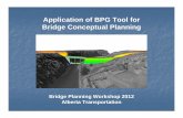 Application of BPG Tool for Bridge Conceptual Planning