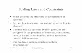 Scaling Laws and Constraints - MIT - Massachusetts Institute