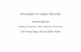 Simulation in Cyber Security - Arvutiteaduse instituut