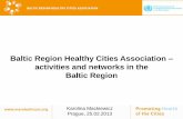 Baltic Region Healthy Cities Association activities and networks