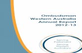 Ombudsman Western Australia Annual Report 2012-13