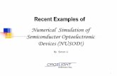 Numerical Simulation of Semiconductor Optoelectronic Devices