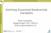Defining Essential Biodiversity Variables