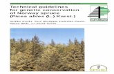 Technical Guidelines for genetic conservation of Norway spruce