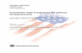 Extremely High Frequency RF Effects on Electronics
