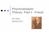 Psychoanalytic Theory: Part I - Freud