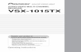 AUDIO/VIDEO MULTI-CHANNEL VSX-1015TX