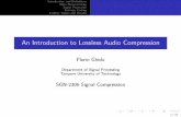 An Introduction to Lossless Audio Compression