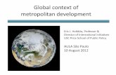 Global context of metropolitan development