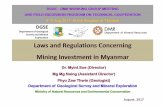 Laws and Regulations Concerning Mining Investment in Myanmar