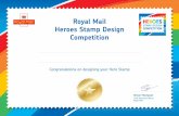 Heroes Stamp Design Competition Certificate