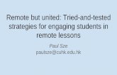 Remote but united: Tried-and-tested strategies for ...