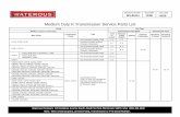 Medium Duty K Transmission Service Parts List