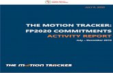 the motion tracker: FP2020 Commitments Activity Report ...