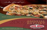 PAPA JOHN’S INTERNATIONAL 2200 REPORT - Annual reports