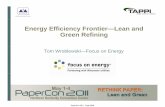 Energy Efficiency Frontierâ€”Lean and Green Refining