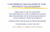 CATCHMENT MANAGEMENT AND POVERTY ALLEVIATION