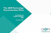The QER Technology Demonstration Plant - COSTAR