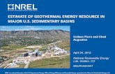Estimate of Geothermal Energy Resource in Major US Sedimentary