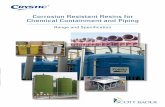Corrosion Resistant Resins for Chemical Containment and Piping