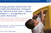 Using postal networks for trade facilitation: lessons for
