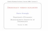 Daron Acemoglu Department of Economics Massachusetts Institute